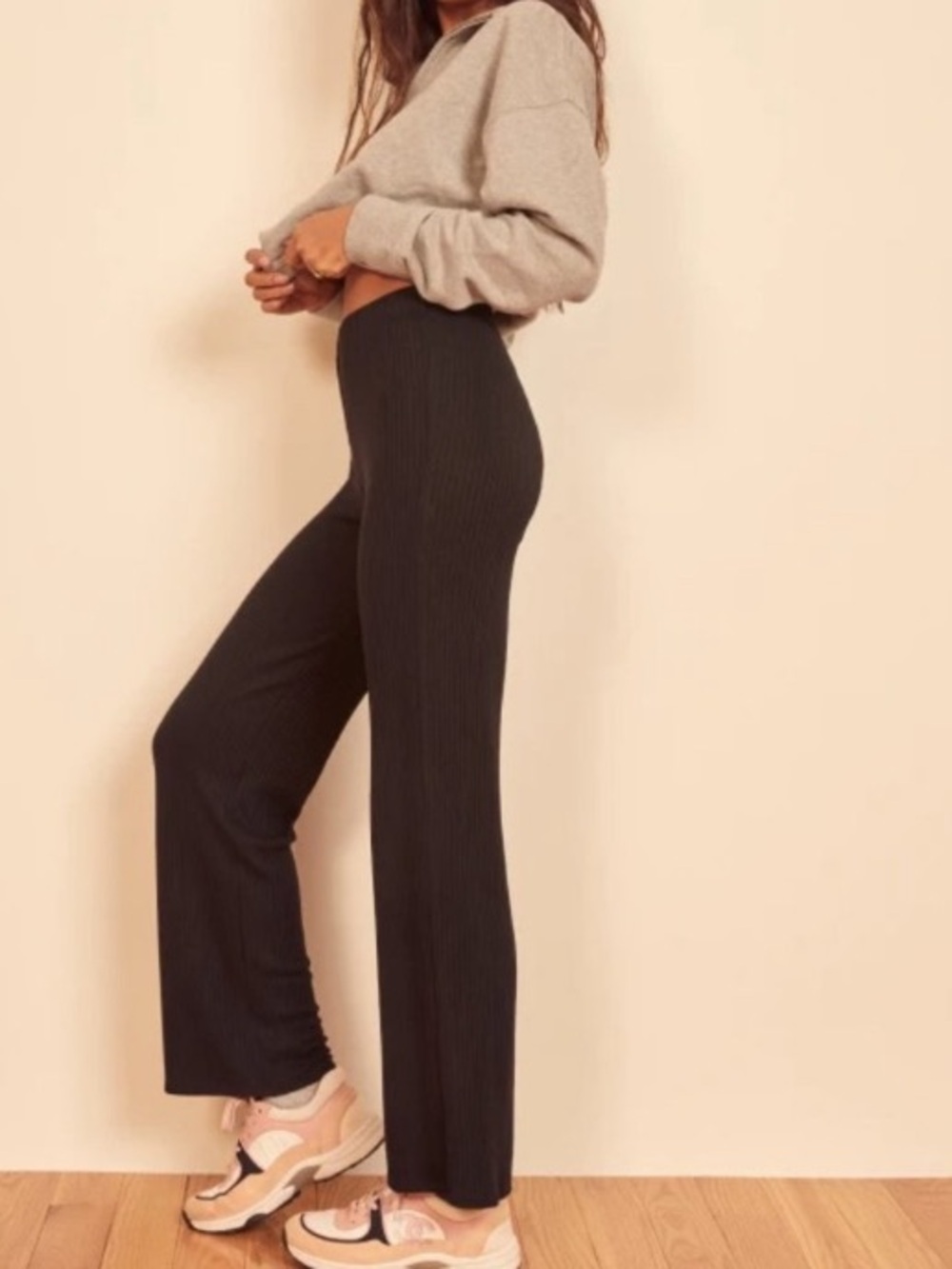 Reformation Ribbed Whitney Pants - Picture 2 of 6